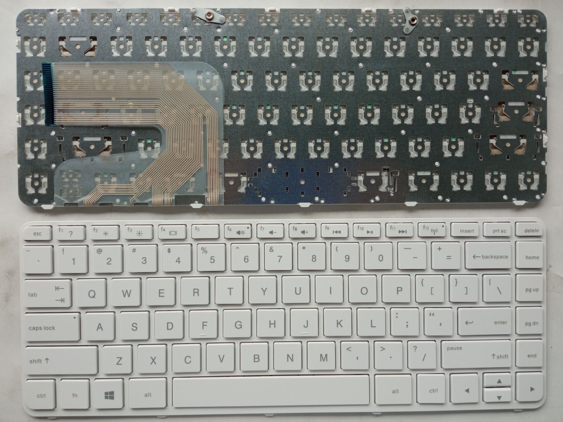 Picture of New Replacement Laptop Keyboard For HP 14-N WHITE FRAME BLACK (OEM) US Layout